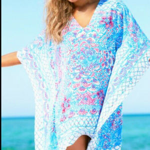Lilly Pulitzer LINDAMARIE Caftan Dress 100% SILK!